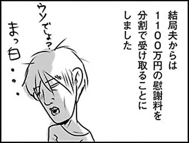 結局夫からは1100万円の慰謝料を受け取ることに