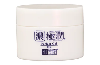 ▷肌ラボ極潤美白パーフェクトゲル［医薬部外品］ 100g ￥1,507／ロート製薬