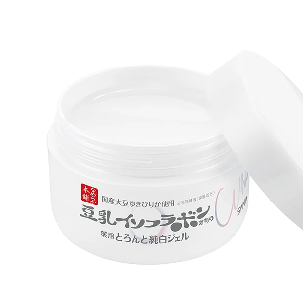 ▷なめらか本舗とろんと濃ジェル 薬用美白 N 100g ￥1,320／常盤薬品工業