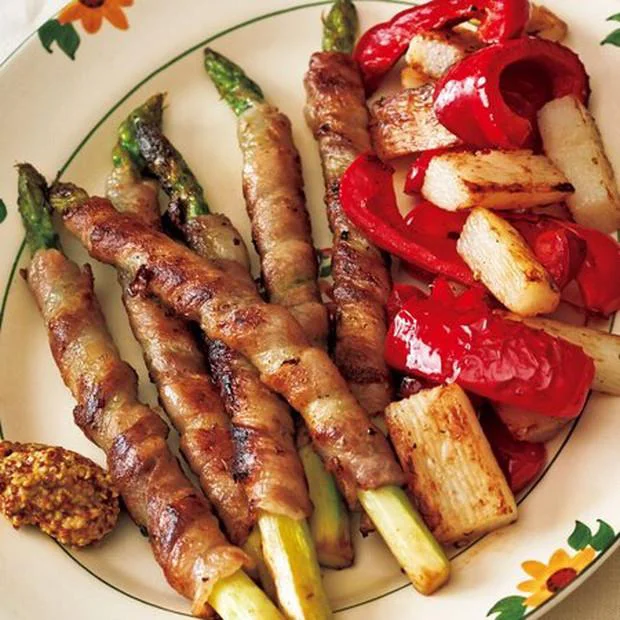 豚バラ肉でくるくる巻いてうまみを凝縮！ 冷めてもおいしい野菜の肉巻きバリエ