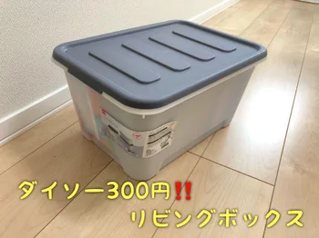 ダイソーの330円商品！リビングボックスが便利でリピ買いしまくり