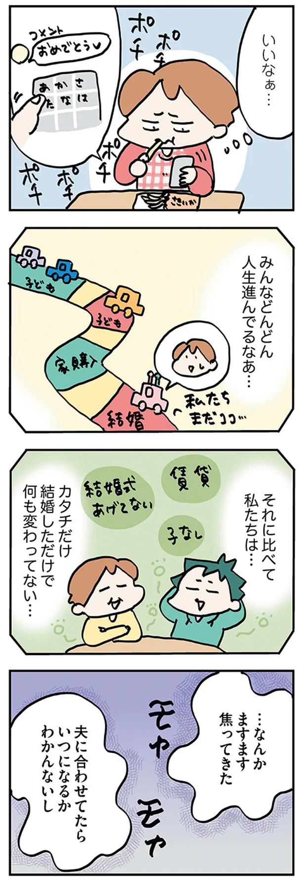 みんなどんどん人生進んでるなあ