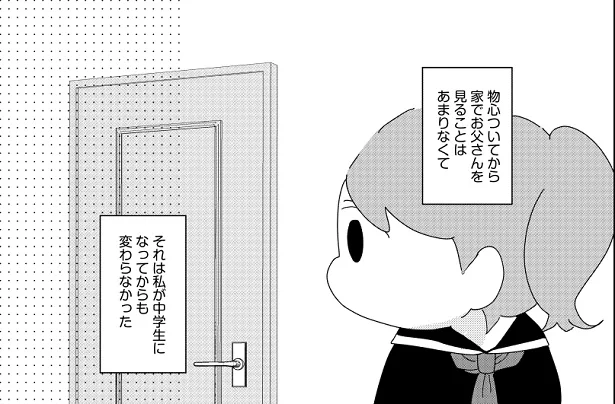 家でお父さんを見ることはあまりない