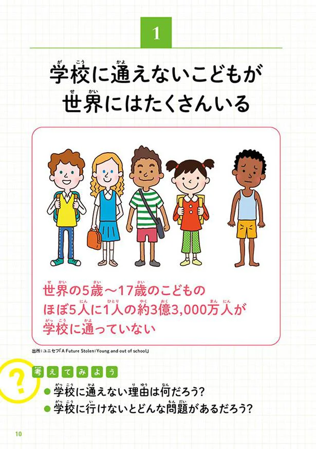 【画像を見る】学校に通えない理由はなんだろう?