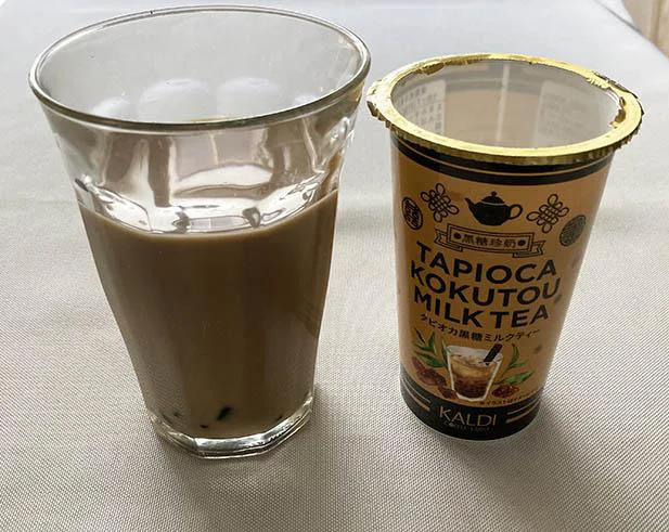 これのみ名称（品名）は紅茶飲料の「タピオカ黒糖ミルクティー」