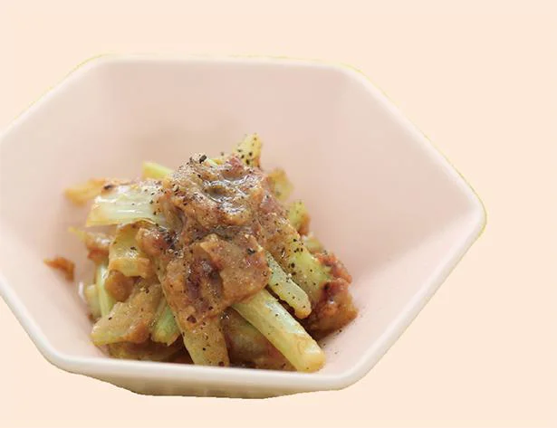 【画像を見る】梅とみそ、さらににんにくで食べやすい!