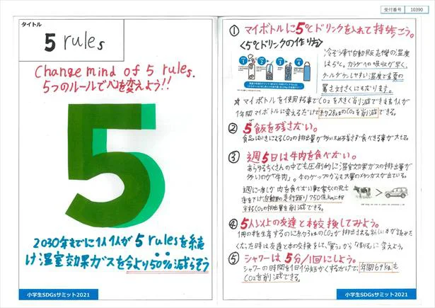 山田くんは今すぐみんなが楽しく取り組める「5rules」を発表