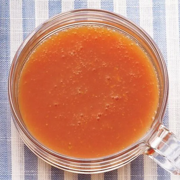 【画像を見る】トマト＋めんつゆのダブルのうまみがたまらない！「トマトの和風冷製スープ」