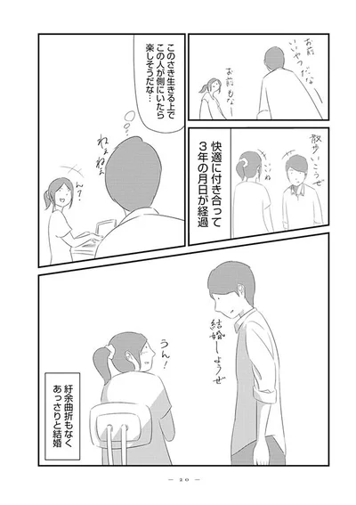 紆余曲折もなくあっさりと結婚