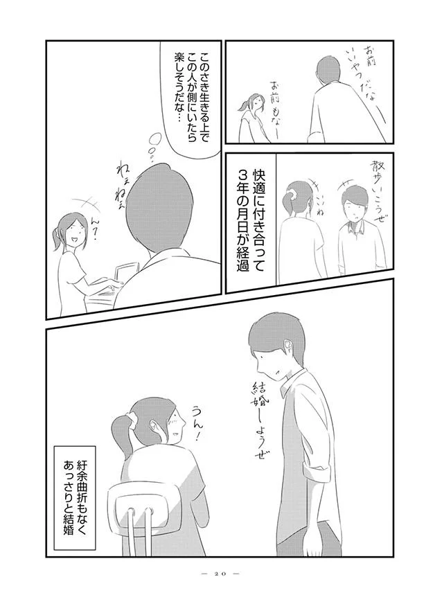 紆余曲折もなくあっさりと結婚