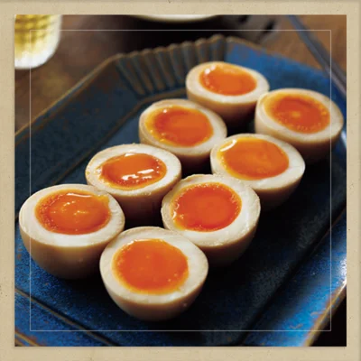「甘辛しょうゆ卵」▷写真に並ぶ卵の切り口の美しさとその方法も、話題に。