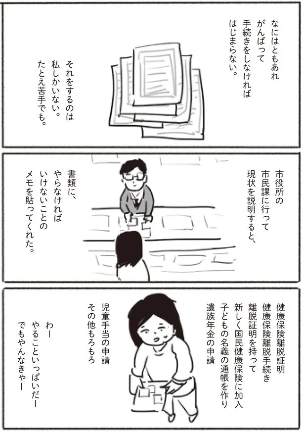 がんばって手続きをしなければ、はじまらない