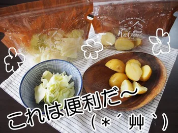 「ご飯作るの、面倒だな」っていう日にぜひ頼って～♪蒸し野菜がパッとできちゃう【ダイソー】の「スチームジップバッグ」