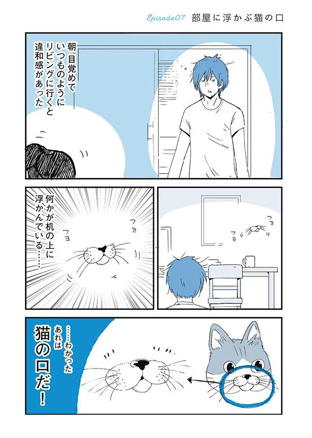 【画像を見る】部屋に浮かぶ猫の口