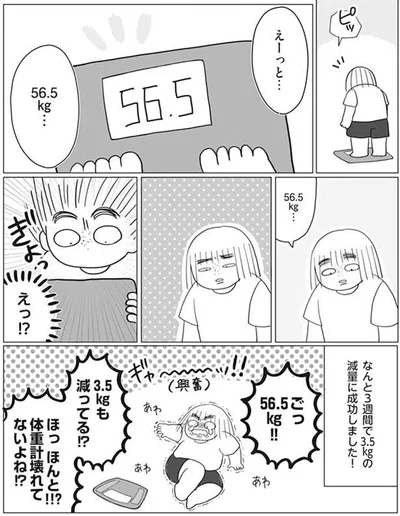 3.5kgも減ってる！？