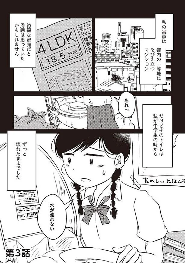 都内一等地のマンションなのに汚部屋 トイレは水が流れない 汚部屋そだちの東大生 3 レタスクラブ