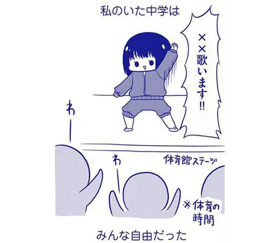 中学はみんな自由だった