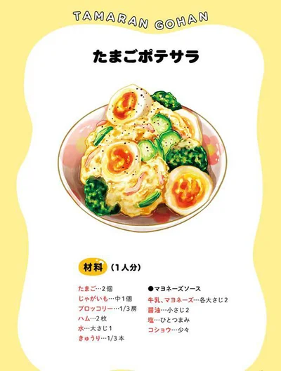 たまごポテサラの材料