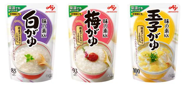 子どもから高齢者まで、 誰でも食べられる味の「おかゆ」は、 ローリングストックにぴったり！