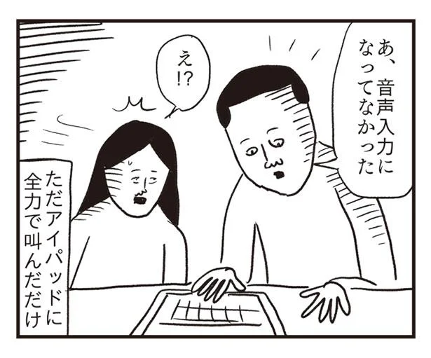 音声入力になってなかった