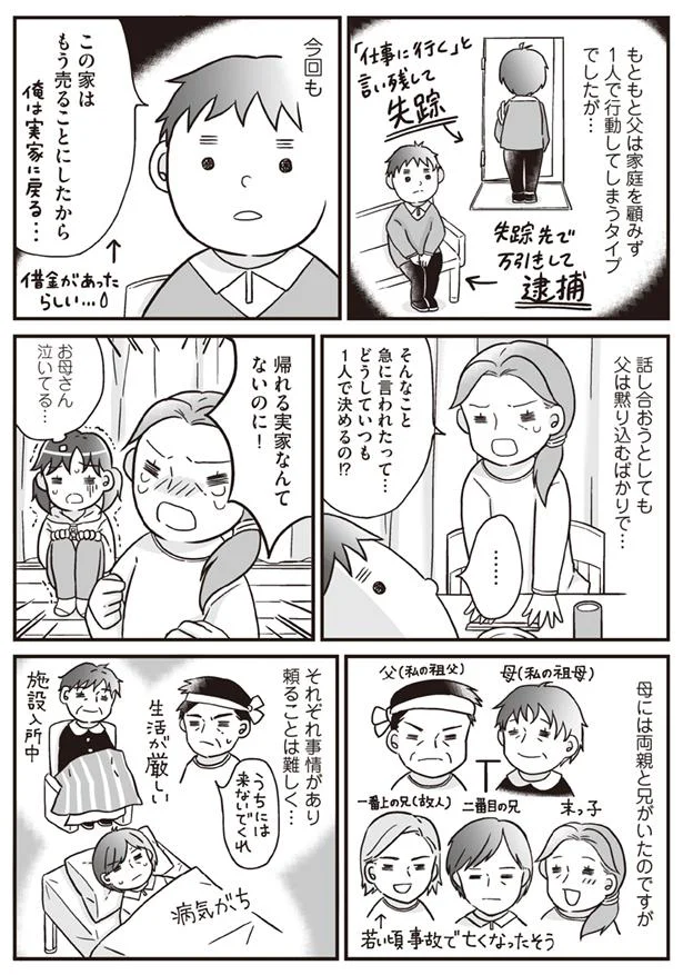 帰れる実家なんてないのに！