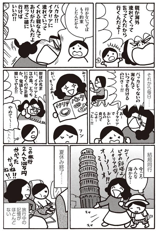 旅行中の記憶がほとんどない…