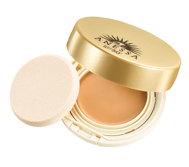 ▷アネッサ オールインワン ビューティーパクト SPF50+・PA+++ 全2色 ¥3,300(編集部調べ)/資生堂