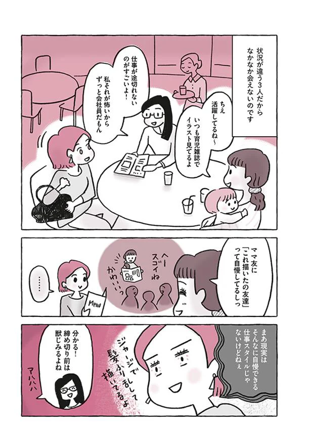 状況が違う友だち