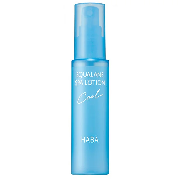 ▷ひんやりスクワランスパローション 60ml ¥1,430/ハーバー(限定品)