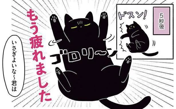 諦めるのが早い！「もう好きにしてください」のポーズで…／黒猫ろんと暮らしたら2（4）