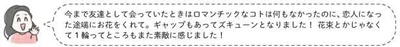 友達として会っていたときはロマンチックなコトは何もなかったのに…