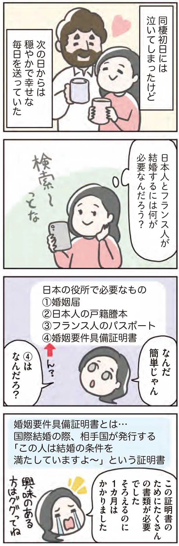 結婚するには何が必要か検索～