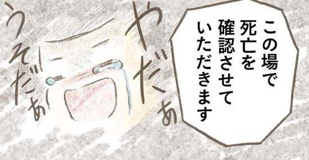 「この場で死亡を確認させていただきます」