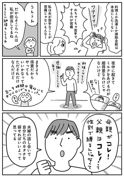 夫婦の話し合いで自分たちのカタチを探せればいいよって思ってる