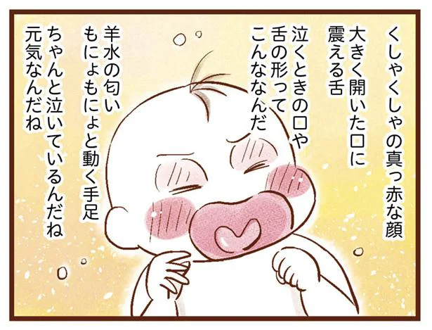 ついに赤ちゃんが誕生！ 生まれたときの泣き声を聴いてみたくて補聴器をつけていたけど…／聴こえないわたし 母になる（10）