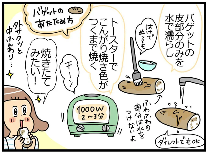 焼きたてみたい!「外カリッ、中はふわふわ」が復活するバゲット・リベイク