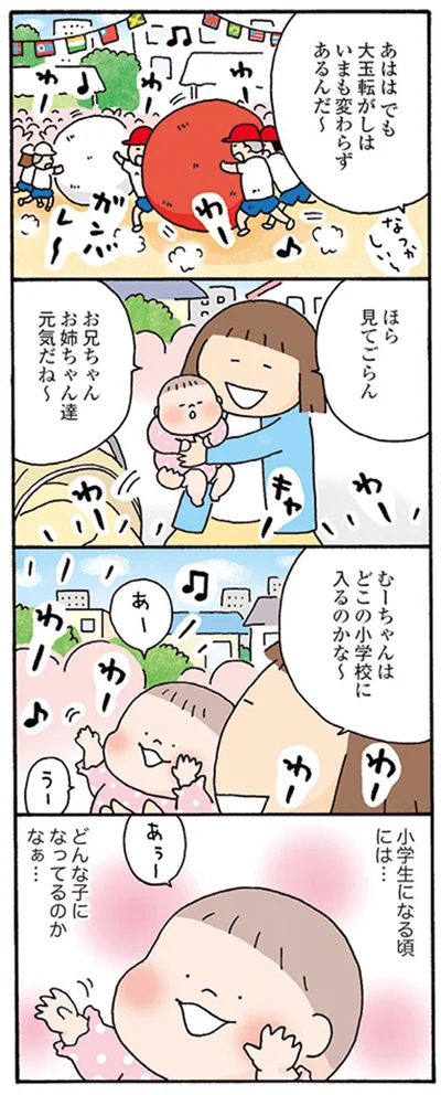 むーちゃんはどこの小学校に入るのかな～