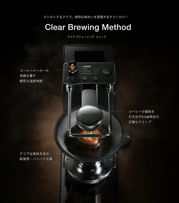 コーヒーメーカーの常識を覆す、緻密な温度制御