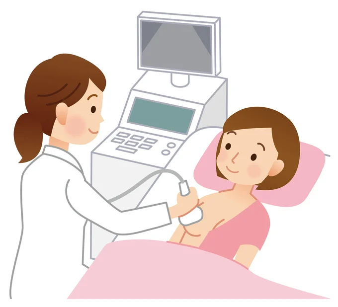 乳がん検診の際には、マンモグラフィー検査に合わせて超音波（エコー）検診も受けておくと、なお安心