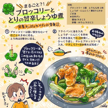 丸ごと調理するからボリューム満点！ご飯がすすむ、ブロッコリーの煮物をつくってみた