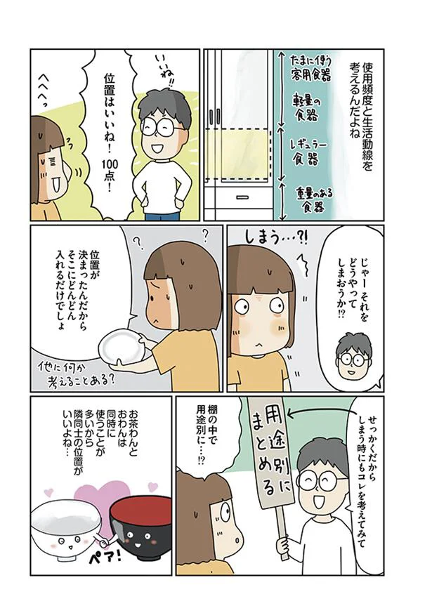 棚の中で用途別に…!?