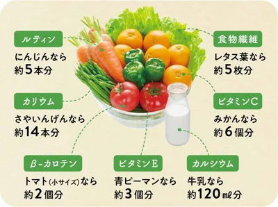 1日分のケール青汁に含まれる栄養素