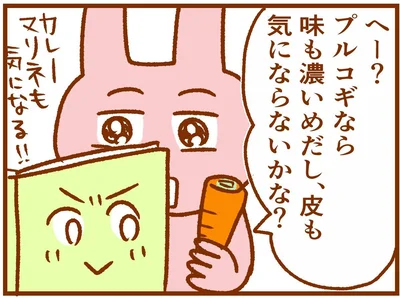 味が濃いめなら、皮も気にならないかな？