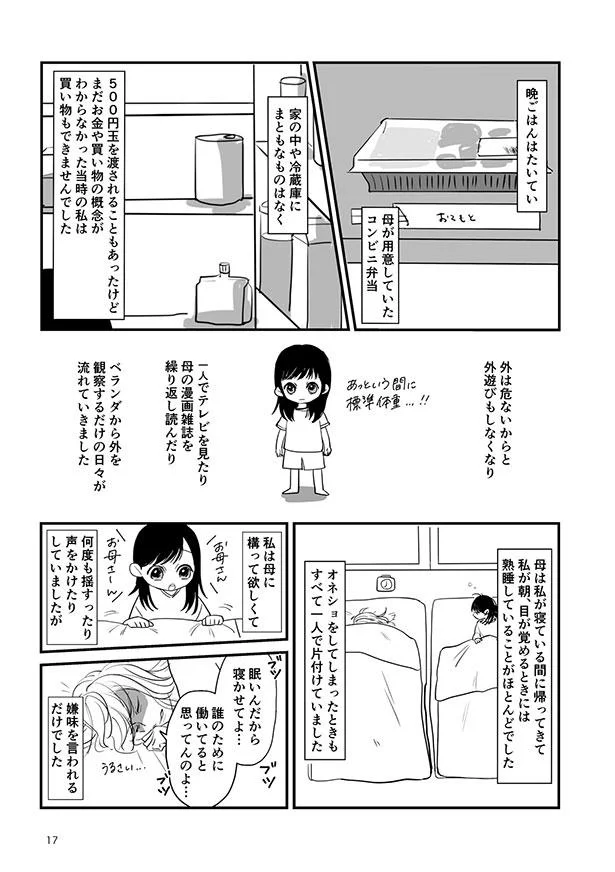 家の中や冷蔵庫にまともなものはなく