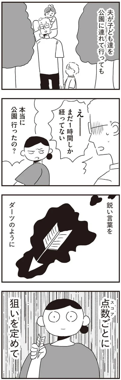 鋭い言葉をダーツのように