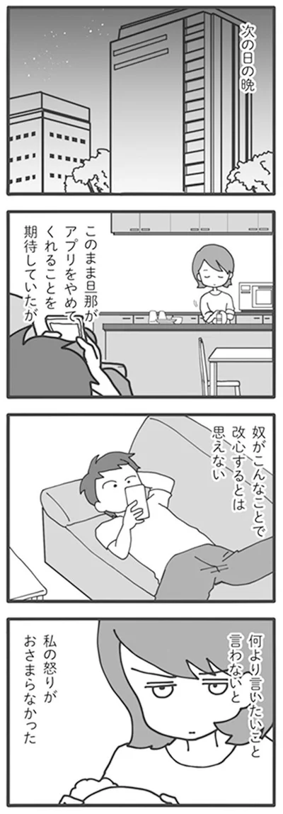 私の怒りがおさまらなかった