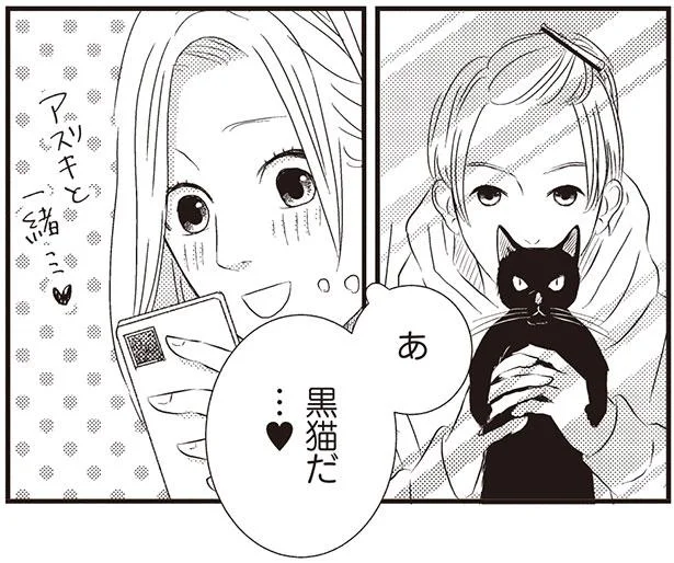 あ　黒猫だ…