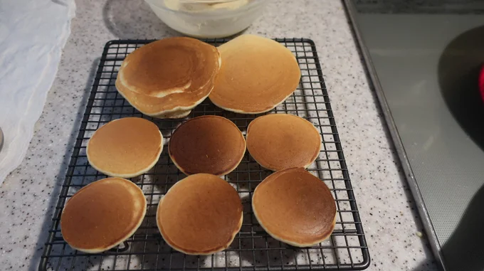 我が家でブームのミニホットケーキ