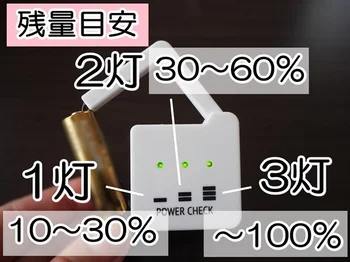 乾電池の残量を目で見て確認！ストックを用意するタイミングもわかる