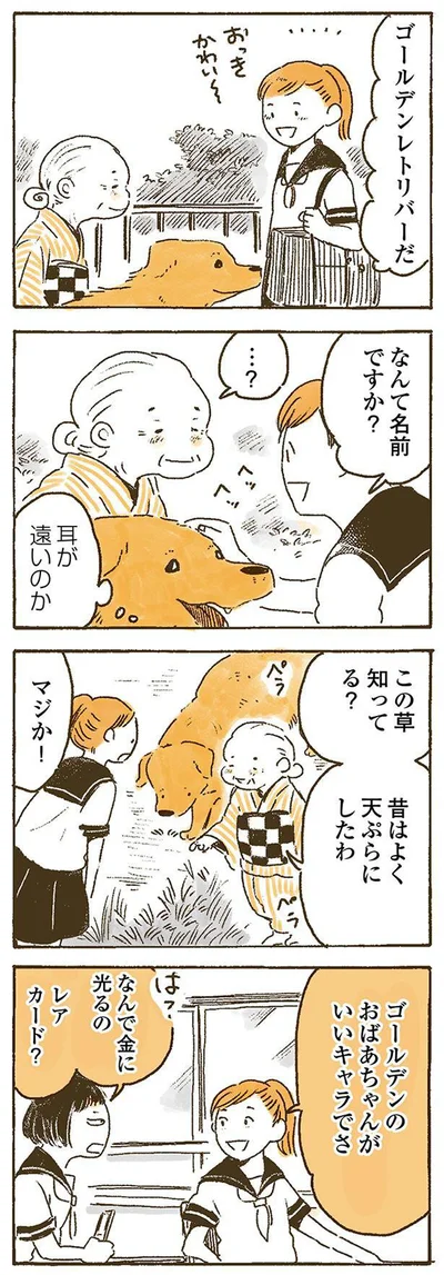 ゴールデンのおばあちゃんがいいキャラでさ